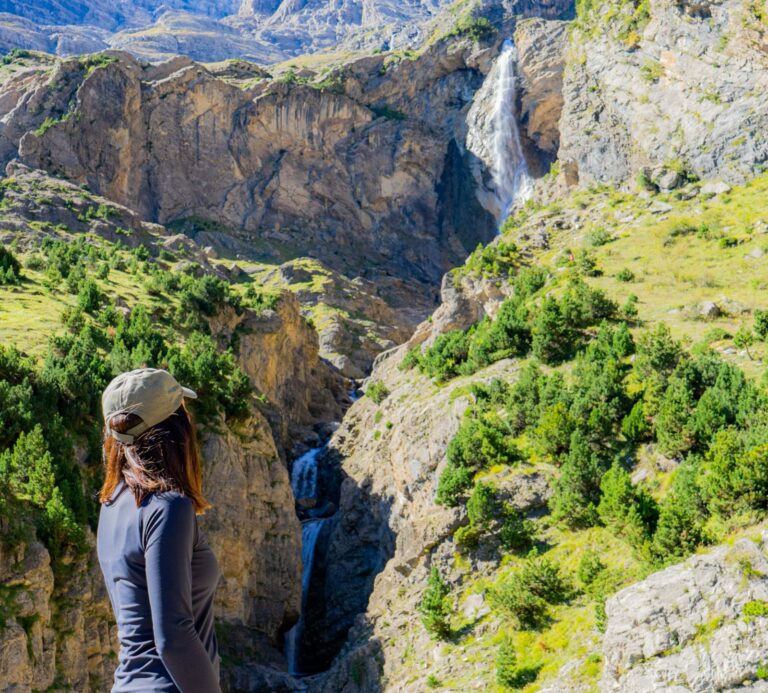 ruta senderista de la cascada del Cinca en el Pirineo Aragonés