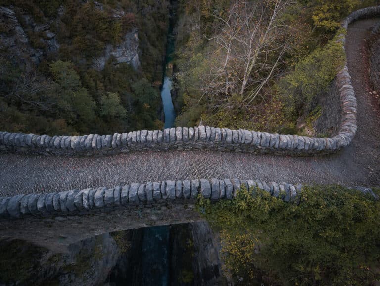 Puente de Añisclo en la ruta de San Urbez a Fuenblanca