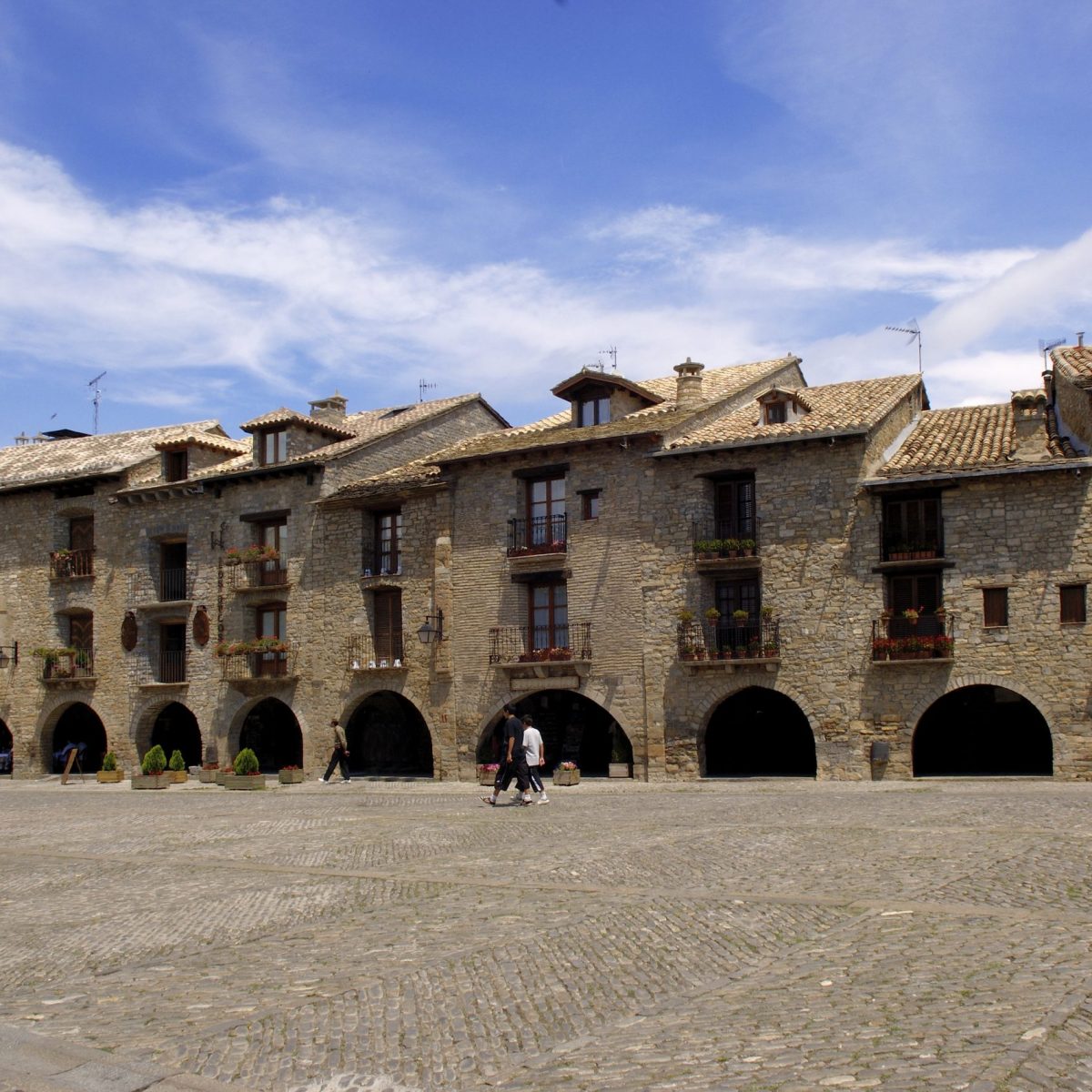 Main,Square,Of,Ainsa,,Huesca,Province,,Aragon,spain